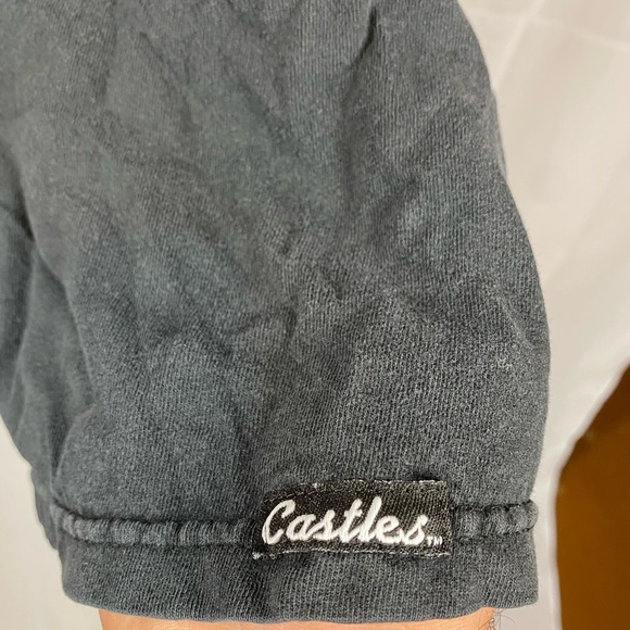 Crooks and castles white bandanna print extra-large black T-shirt - Picture 3 of 4